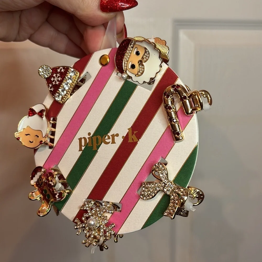 Piper K Christmas Themed Hair Clips - Picture 4 of 4